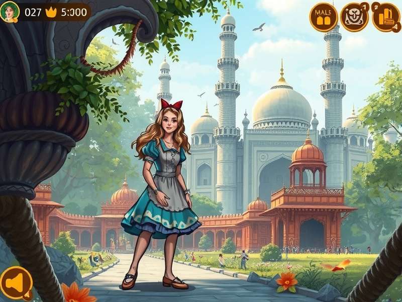 Alice Game combat screen showing Alice fighting Card Soldiers