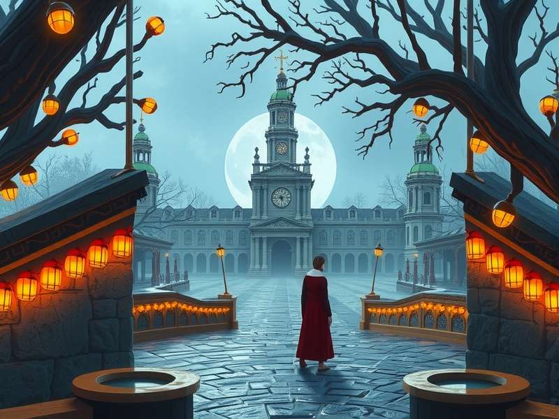 Alice Game 1 gameplay screenshot showing Alice in a surreal landscape