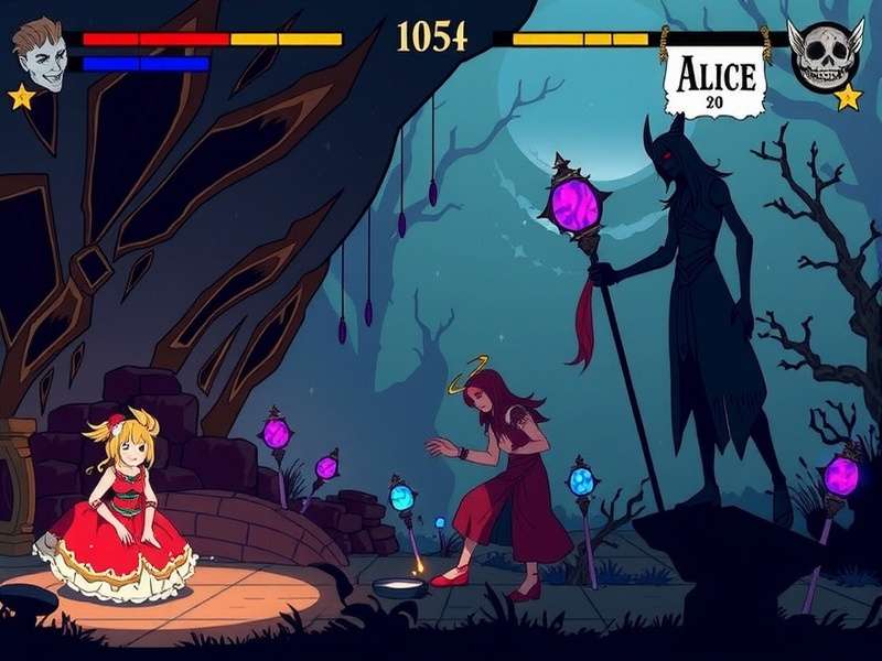 Artistic depiction of Kris's multiple death sequences in Alice Game