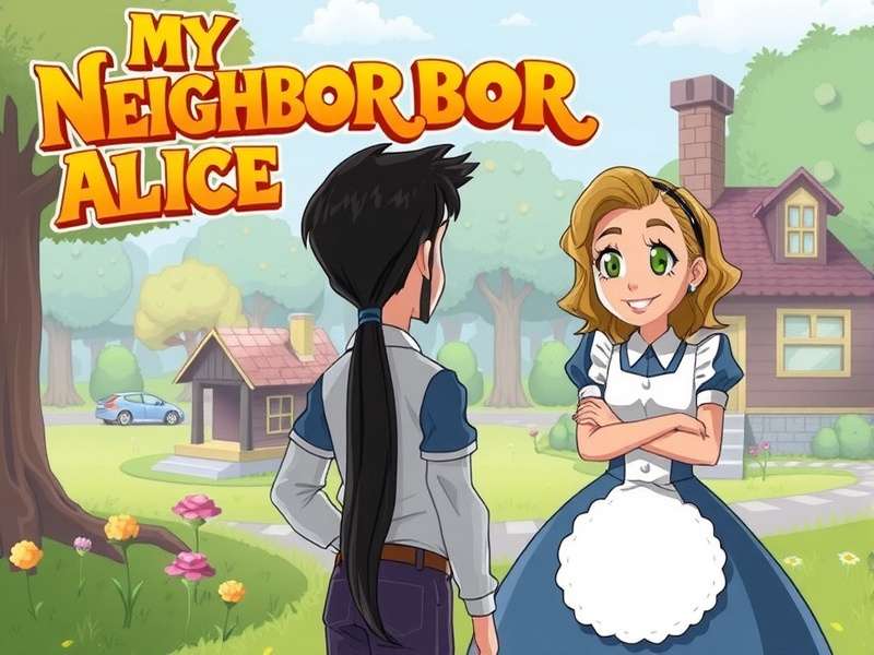 My Neighbor Alice gameplay screenshot showing character customization and land management