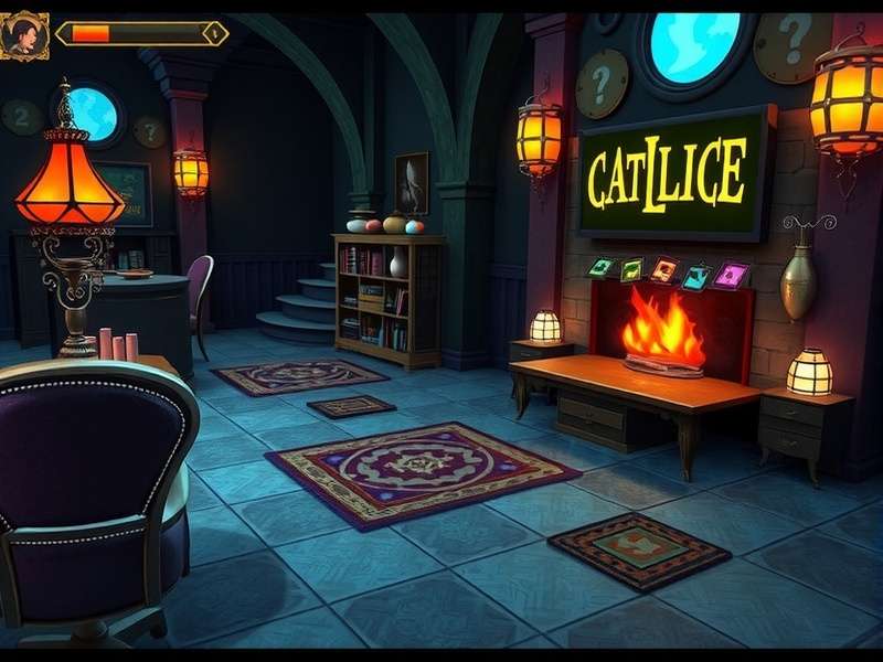 Alice facing the Infernal Train in Wonderland, 2011 game scene