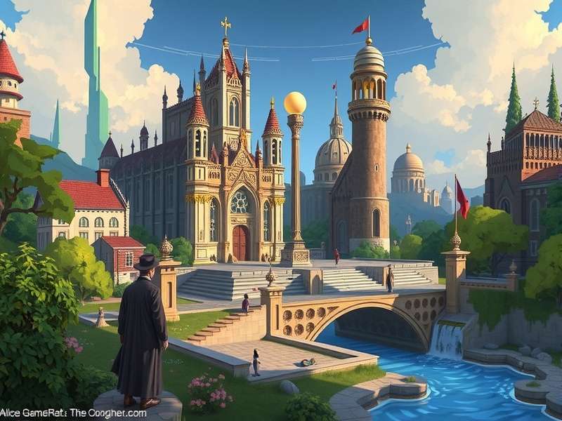 A neon-lit gaming setup with 'Alice' gamertag displayed on screen