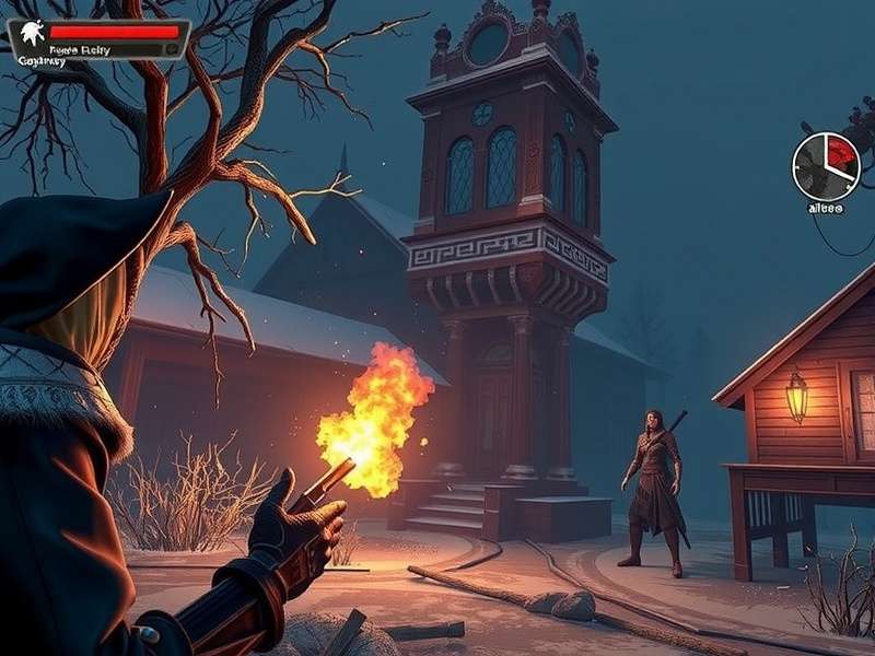 Alice engaging in FPS combat against Jabberwocky