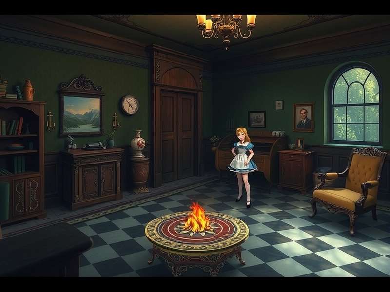 Alice Game 1 Steam cover art showing Alice in a dark Wonderland