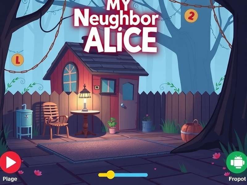 My Neighbor Alice gameplay screenshot showing character farming and decorating