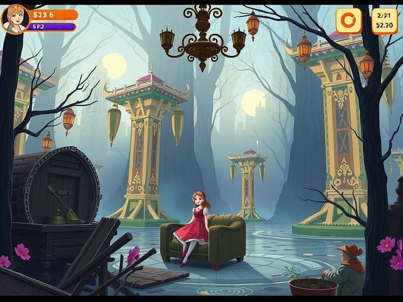 Alice Game 2d gameplay screenshot showing Alice battling a Card Guard