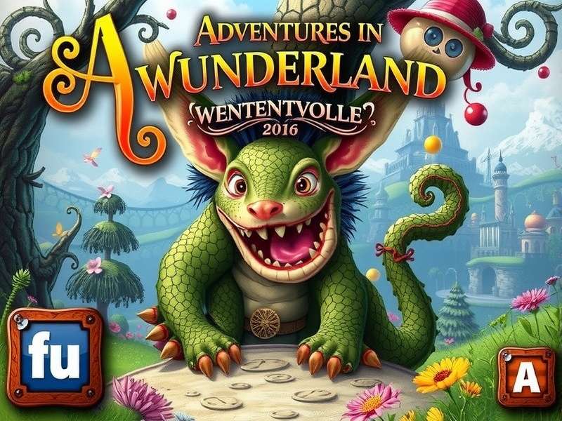 Alice facing a surreal, glowing doorway in Wonderland, symbolizing choice and mystery