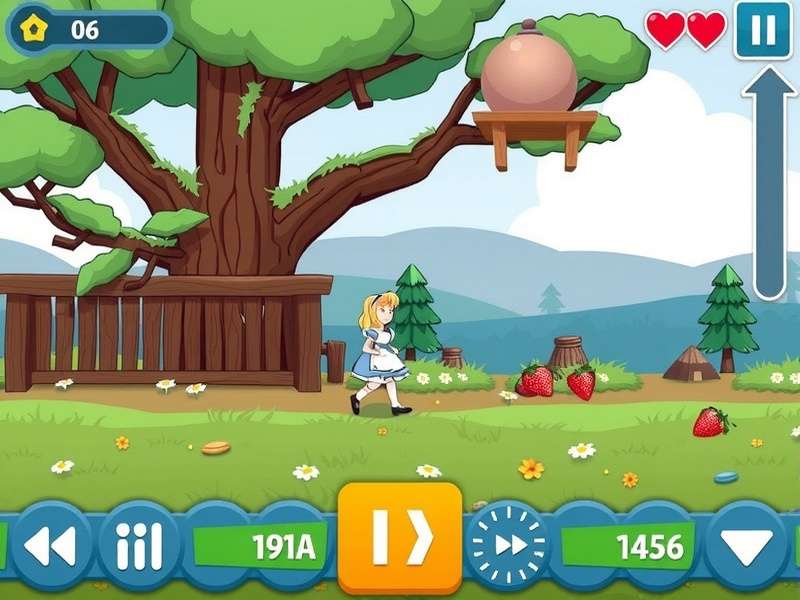 Alice executing a combo against a Card Guard enemy in Wonderland