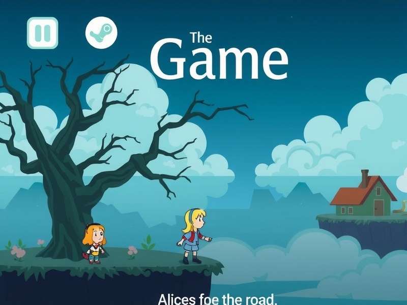 Alice Game Steam - Main character in surreal landscape