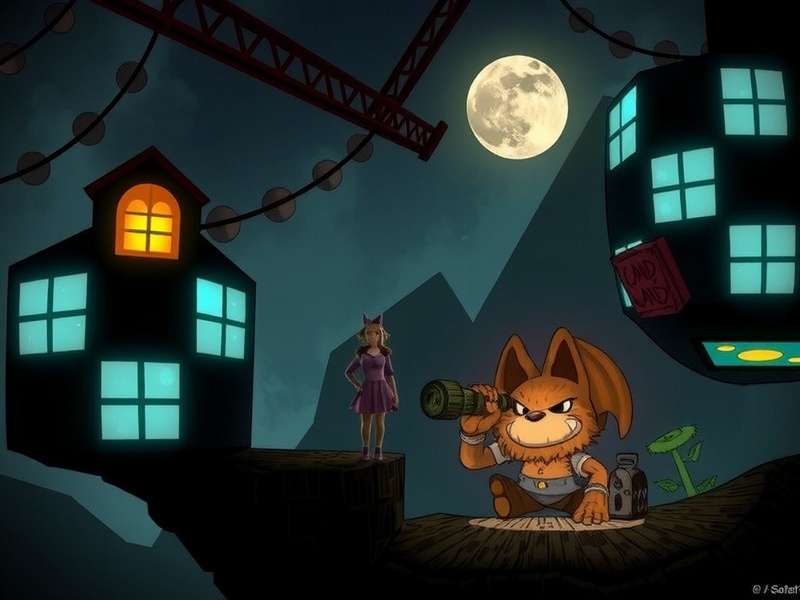 Alice standing in twisted Wonderland with Vorpal Blade