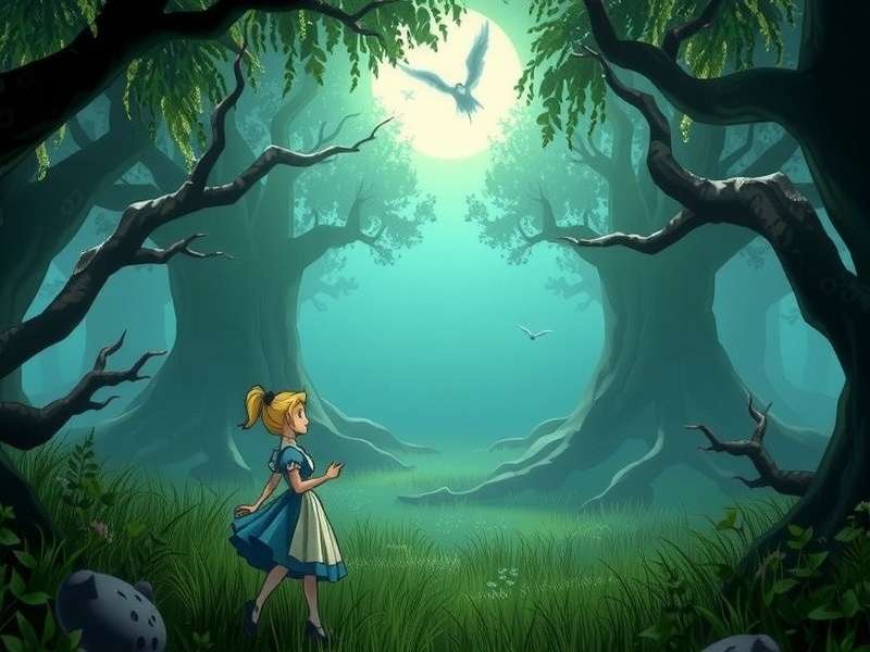 Alice Madness Returns Xbox 360 Gameplay Screenshot showing Alice in the Vale of Tears