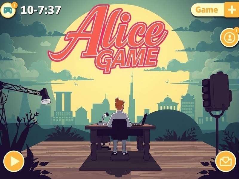 Alice Game 2025 artistic collage showing Alice, the Queen of Hearts, and iconic Wonderland scenes