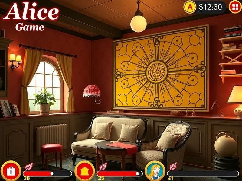 Alice Game 2 gameplay screenshot showing Alice in Wonderland environment