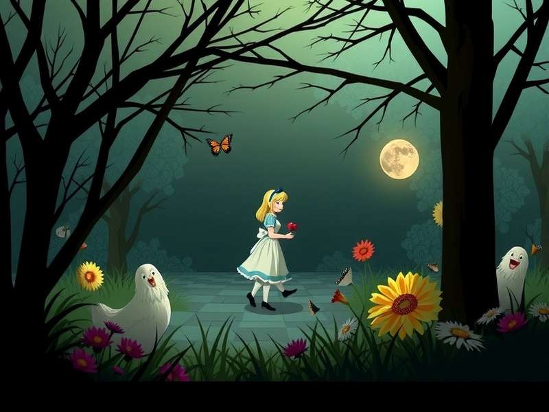 Collage of characters and scenes from various Alice video games