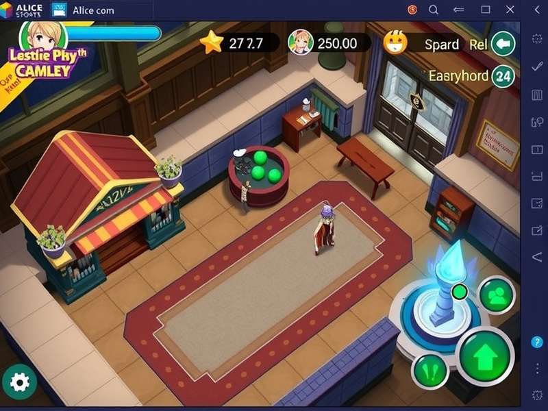 Alice character in action using special abilities in a fantastical landscape