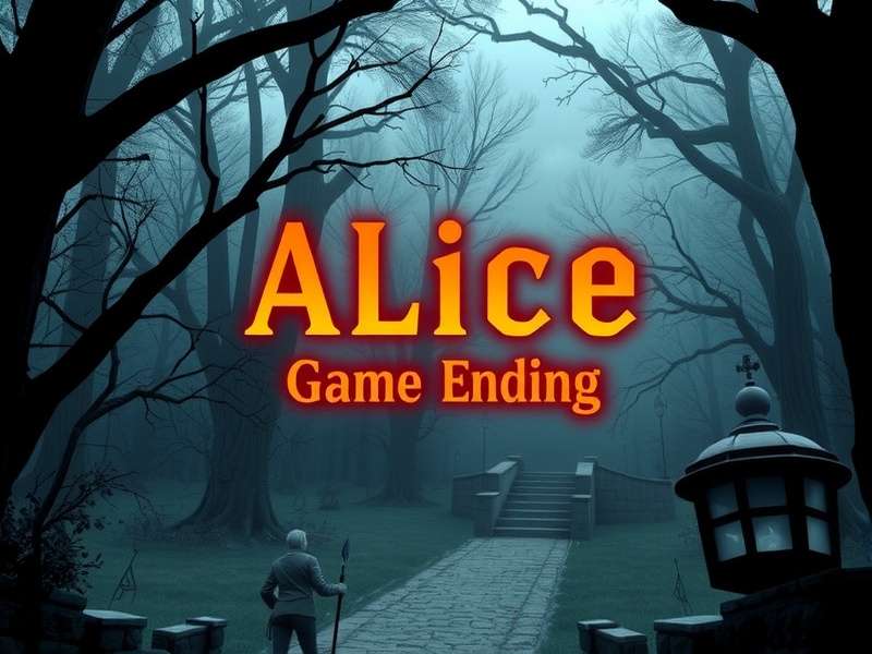 Alice confronting the final boss in the climactic ending scene of Alice Game