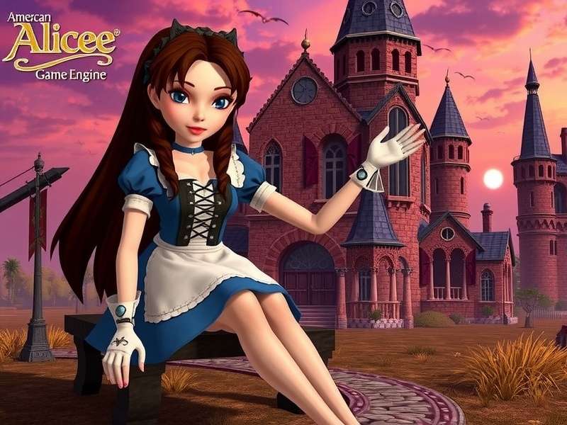 American McGee's Alice game engine architecture diagram showing id Tech 3 core with custom renderer and physics layers