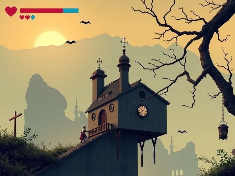 Endless Alice Gameplay — Alice running through the infinite, ever-shifting Wonderland landscape with floating cards and clockwork elements