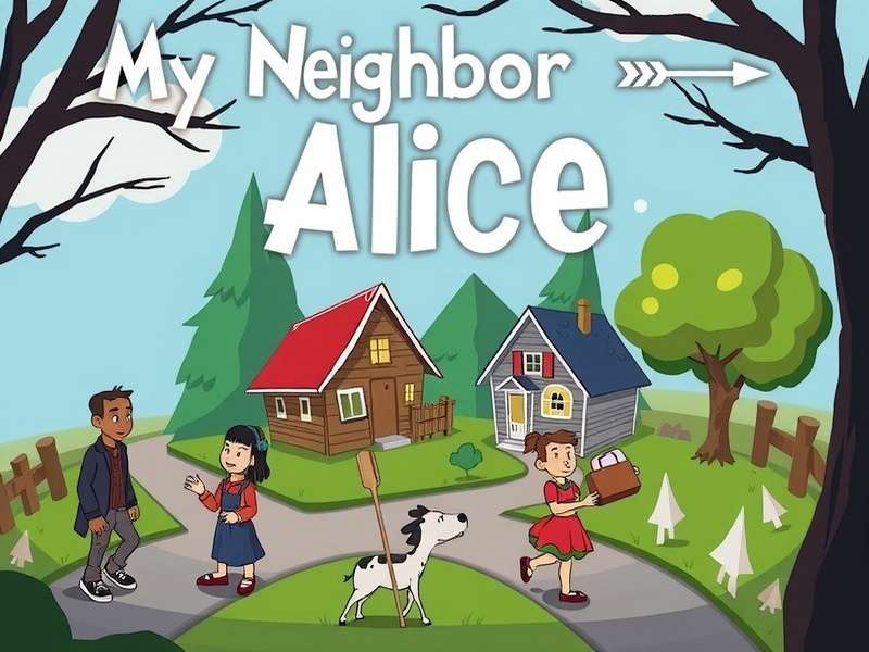 My Neighbor Alice Game Download - Hero banner showing Alice in a vibrant farm world