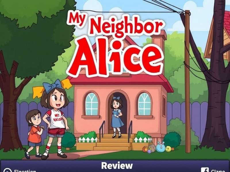 My Neighbor Alice game review – scenic view of Lummelunda island with farms and houses