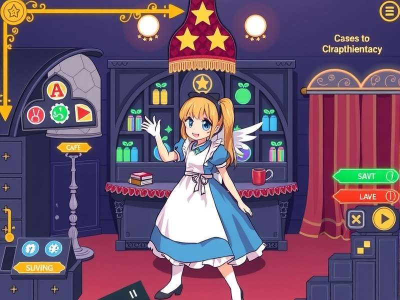 Alice Gamer — collage of iconic Alice game characters and Wonderland scenes