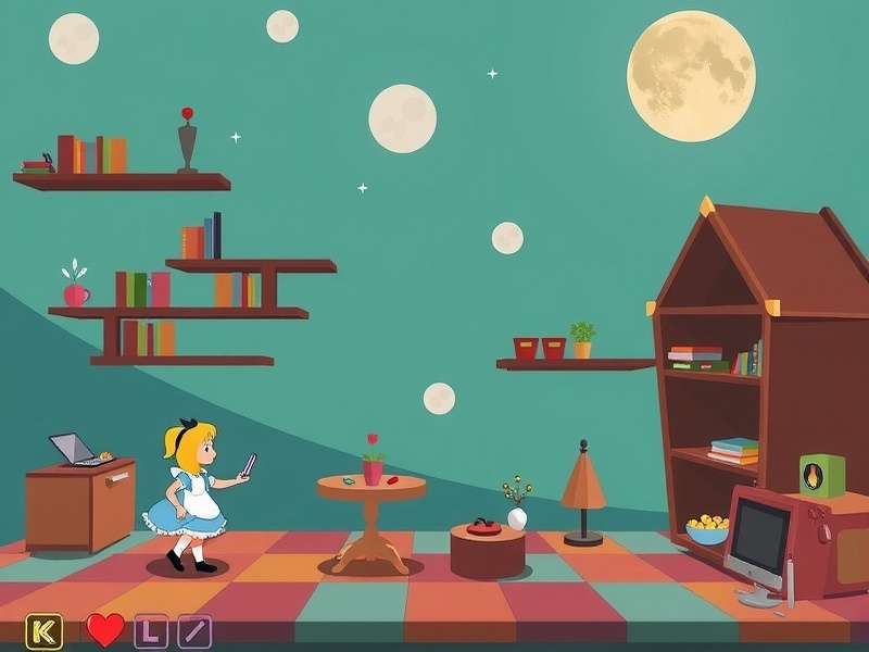 Alice Game 2D — official game showcase with Alice character in a mystical 2D world