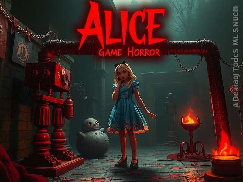 Alice Game Horror — Dark Wonderland banner depicting the twisted Alice universe